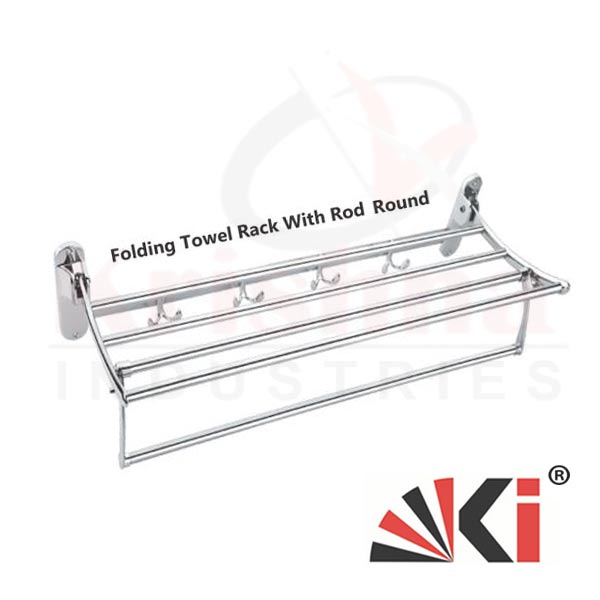 SS Folding Rod Shalf Towel Rack Exporters