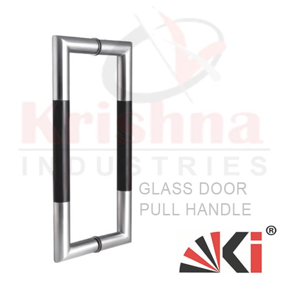 SS Chroom fancy Design Glass Door Pull Handle - Krishna 